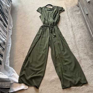 Army green jumpsuit